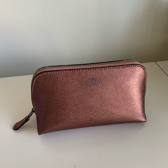Coach Crossgain Leather Cosmetic Case - Picture 3 of 9